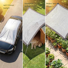 28 x 44FT 75% Reflective Aluminet Shade Cloth - Durable Sun Protective Shade Covers with Grommets Providing UV Protection and Cooling for RV Camping Chicken Coop Garden Greenhouse Pickup Trunk