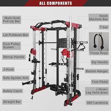 Fitness Dreamer Leg Developer Home Gym Smith Linear Bearing Cage Weight Lifting Machine Red