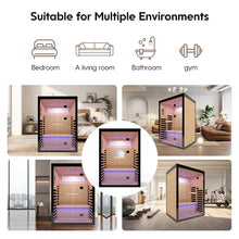 OUTEXER 2 Person Infrared Sauna Room Far Infrared 120V Canadian Hemlock