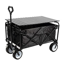 Handcart, Outdoor Folding Utility Wagon Heavy Duty Folding Wagon Cart, Utility Garden Cart with Tabletop, Camping Trolley on Wheels Hand Cart, Load-Bea100Kg / 220Lbs/Style 5