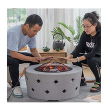 SLGGPJBU Outdoor Fire Pit Wood-Burning Fire Pit On The Garden Terrace, Indoor Multi-Function Fireplace Barbecue Table, Outdoor Heater with Spark Protection Device