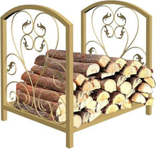 DJVHSRI Firewood Storage Shelffirewood Rackheavy Duty Iron Fire Wood Storage Rack for Outdoor Patio Backyard Modern Fireplace & Stove Accessories,