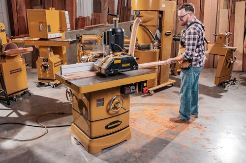 Powermatic 3-Roll Power Feeder 1/4 HP Yellow