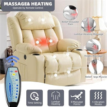 KTYUERGHK Power Lift Recliner Chair with Massage and Heat for Living Room