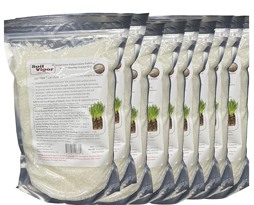 Soil Vigor Potassium Polymer Water Storing Crystals Gel 45 Pounds White