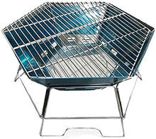 Outdoor Indoor Barbecue Charcoal Grill Portable BBQ Grill Stainless Steel Folding Barbecue Charcoal Grill for Outdoor Grilling Cooking Camping Hiking Picnics
