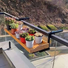 Dalumian Railing Hanging Planter Holders, Adjustable Planter Box Brackets, Balcony Flower Pot Stand Rack, Hanging Planter for Outdoor Garden Window Porch Patio(120cm)