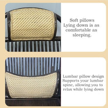 Chinese-Style Lazy Balcony Rattan Rocking Chair, Anti-Tipping Design, Suitable for Living Room Balcony and Garden(Brown,125 * 100 * 63cm)