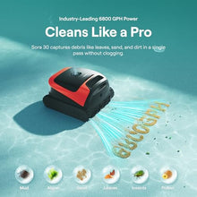 Beatbot Sora 30 Pool Vacuum Robot with Smart Surface Parking, Shallow-Area Cleaning, 6800GPH Suction Power, 5L Capacity for Pools Up to 3229 sq. ft, Tangerine