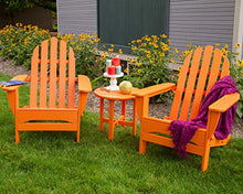 Polywood PWS214-1-TE Classic Adirondack Chair Seating Set in Teak