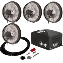 MCS Products .5 GPM Fully Enclosed Misting Pump with 4 Misting Fan Kits