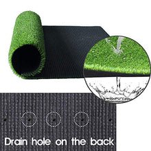 Griclner 0.7inch Realistic Synthetic Grass Turf Carpet Green 14FT x 62FT