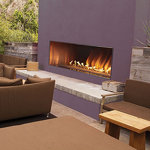 AMERICAN HEARTH OLL48FP12SN Carol Rose 48-Inch Outdoor Manual Ignition Linear Fireplace - Natural Gas