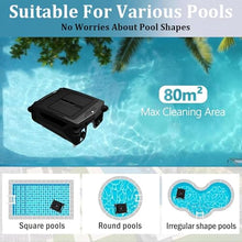 Automatic Robotic Solar Pool Skimmer Cleaner - Cordless, Dual-Mode, Smart Obstacle Avoidance for All Pool Types - Efficient Solar-Powered Cleaning Solution