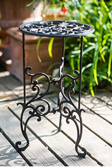 Plant Stand Heavy Duty Cast Iron Potted Plant Stand Vintage Rustic Style Metal Planter Stand Garden Pots Container Supports