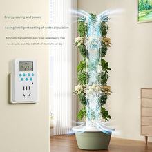 Vertical Hydroponic Tower Aeroponic Tower Garden System, 5/7/9-Layer Vegetable Herb Garden Planter Indoor Kit with Water Pump, Plant Climbing Frame