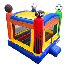 Pogo Bounce House Crossover Deluxe Sports Inflatable Bounce House