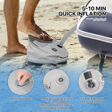MADOG SPORT EQUIPMENT Inflatable Boat for 1-4 Persons Gray/White