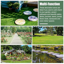 Kunovo Outdoor Stepping Garden Stones, Exquisite Path Decorative Stone with Sun Butterfly Flower Dragonfly Pattern, Backyard/Pathway Landscaping Decor (Size : 1 Pack), 58741