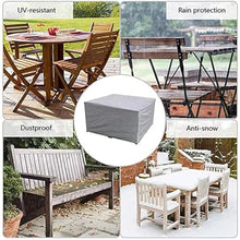 KaiYeA Outdoor Chair Cover 2pcs 210D Heavy Duty Waterproof Patio Furniture Cover Rectangular Garden Rain Snow Outdoor for Sofa Table Chair Wind-Proof(210D Black,350x260x90cm)