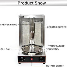 Dxysyldrun Roaster Automatic Electric Rotating Grill,Electric Rotisserie Vertical Grill,Grill Grill,Grill Gas Grill