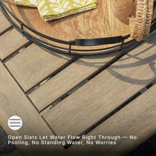 Signature Design by Ashley Wood Outdoor Coffee Table, Grayish Brown