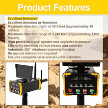 LQQYJSM Gold Detector Underground,324.8 Ft Range Gold Finder,Ground Penetrating Radar Scanner, Portable Handheld Unground 30m Professional Gem and Diamond Gold Silver Detector
