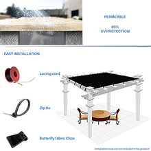 E&K Sunrise 12' x 78' Sun Shade Fabric Roll Outdoor Sun Shade Cloth Pergola Cover for Backyard Garden Patio Deck Greenhouse (Beige)