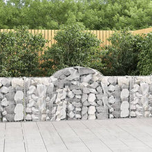 Arched Gabion Baskets 4 pcs Galvanized Iron Plant Pots White Black Other