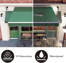 WZUOPG Manual Retractable Awning Door Window Awning Shelter Outdoor Canopy Home Deck Canopy with Manual Crank Handle（Frame Included ）