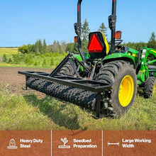 Field Tuff 5' 3 Point Cultipacker with 26 Cast Iron Wheels, 60" Working Width, Black
