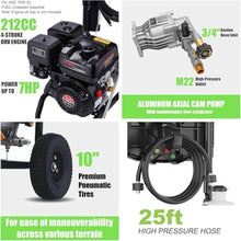 Imdot 4200PSI Pressure Washer, 4.0GPM Heavy Duty Power Washer with 5 Quick Connect Nozzles, 25ft Flexible Hose and 0.5Gal Soap Tank, 212cc 7.0 HP Engine, EPA/CARB/ETL Compliant, Black