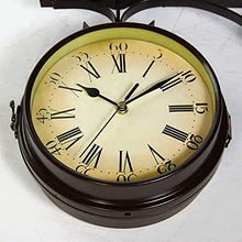 GenSDH Outdoor Clock Indoor Wrought Iron Retro Creative Home Double-Sided Wall Clock Outdoor Decoration Outside Clock