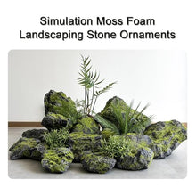 YXLLGS Artificial Moss Fake Rock, PU Foam Landscape Rock, Stones for Garden Landscaping, Natural and Realistic, for Landscaping Lawns and Gardens