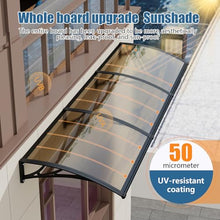 48x120in Window Door Awning One-Piece Seamless Overhang UV/Rainproof Canopy