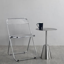 Chicken Couch End Table Tea Table Living Room Bedroom Tea Table Stainless Steel Round Table Creative Personality Mobile Side Table Corner Tables for Living Room(Large)