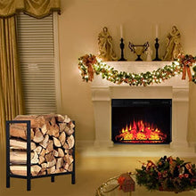 EliteBloom Firewood Rack Firewood Storage Rack Metal Wood Storage Rack Iron Fireplace Tools Firewood Rack Stacking Storage Rack Wood Firewood Rack,