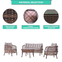 Angora Maestro Rattan Outdoor Furniture Set Brown