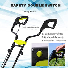 Cordless Rotavator,Cordless Garden Tiller Rotavator with Rechargeable Battery and Charger Tillage,Depth 18cm, Cultivated Land Width 36cm