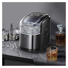 Ice Maker, Portable Electric Ice Maker Machine for Home Use for Outdoor Applications for Cold Drinks with Bottled Water Input,for Home/Kitchen/Camping/RV(Black)