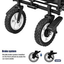 5sssallefaa Pull Along Folding Wagon Trolley Cart with Canopy