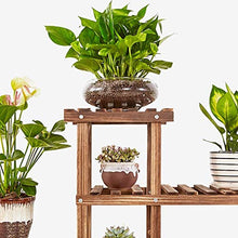 ZOCWJK Plant standFlower Stand Home Decor Solid Wood Flower Rack Living Room Balcony Multi-Tier Floor Flower Pot Rack Indoor,