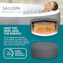Bestway SaluSpa St. Lucia EnergySense AirJet Inflatable Hot Tub Spa 67" x 26 Gray