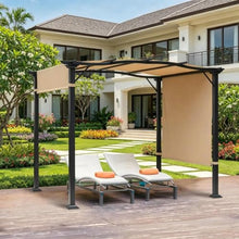 Outdoor Wooden Pergola, Backyard Gazebo with Open Roof, Garden Arbor, Support for Climbing Vines, Grapes, Flowers, Patio Shade, Deck, Lawn, Water-Protected (Black8' x 10')