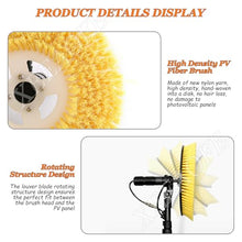 POJGVU Photovoltaic Panel Cleaning Kit, Electric Brush with Water-Fed Pole and Accessories for Efficient Solar Module Maintenance，Single-MainsElectricity