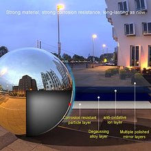 mirror finish garden ball,gazing balls, 201 Seamless Mirror Hollow Balls,Garden Reflective Gazing Globe,for Outdoor Garden Decorations Smooth Ball(Diameter 20cm) (Color : Silver) ( Color : Silver , S