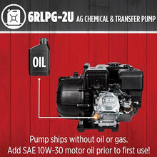 Red Lion 6RLPG-2U Gas Powered Ag Chemical Transfer Pump, 195 GPM, 212 cc