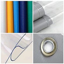 KGUDYS Clear Outdoor Curtains, PVC Heavy Duty Waterproof Sheet,Transparent Vinyl Curtains,Divider Curtains with Zip,Weatherproof,Balcony Curtains,WxH-5x5m/16x16ft