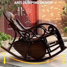 Outdoor Sliding Rocking Chair, Rocking Chair with Adjustable Footrest and Spacious Design for Ultimate Comfort in Backyard and Patio(Red,118 * 100 * 64cm)