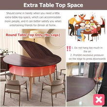Round Folding Table 47" 51" 55" 59" 63" 67" 70" 79" Round Wooden Folding Table - Portable Foldable Poker Table Top Circle - Commercial Banquet Table for Kitchen, Outdoor, Party, Wedding Event(Dia 67"/